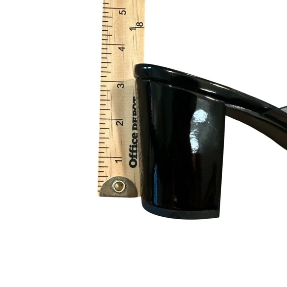 Chinese Laundry Sylvia Clear Block Heel Size 10 Slip On Smoke Square Toe - Picture 12 of 14